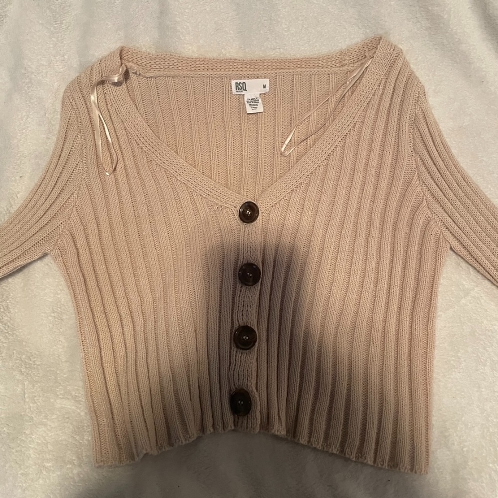 Button up light brown long sleeve size M